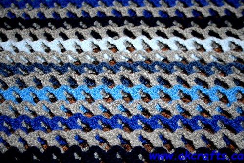 How to crochet a 3 D stitch